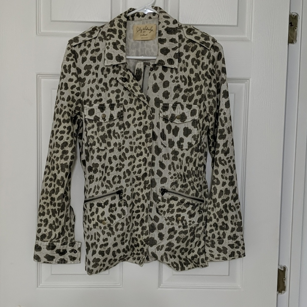 Lily Aldrich for Velvet Leopard Print jacket